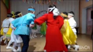 Оьуохай кэрэ кустуга , Якутский народный круговой танец осуохай в исполнении детей д/с