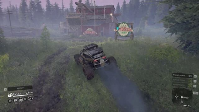 SnowRunner. Висконсин. Река Грйнвудс. Изучаем карту смотреть онлайн