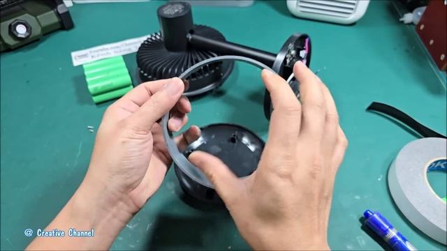 Upgrade Table Fan Rechargeable With 1S 4,2v 20.000mAh Battery - XIAOMI SOLOVE F5