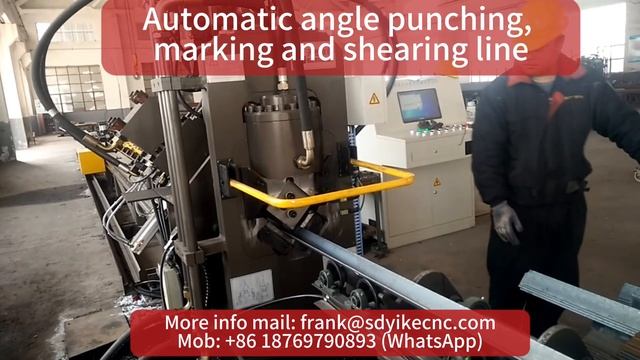 CNC angle punching, marking and shearing line/angle punching machine/Линия для обработки уголок смотреть онлайн