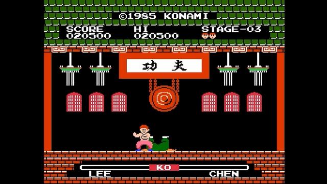 Yie Ar Kung-Fu.(RUS)(NES). Прохождение.