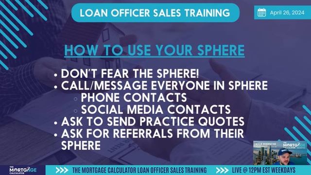 Loan Officer Sales Training: How to Use Your Sphere of Influence to Grow Your Lending Business смотреть онлайн