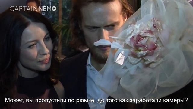 Caitriona And Sam At BAFTA-2015 Tea Party [RUS SUB]