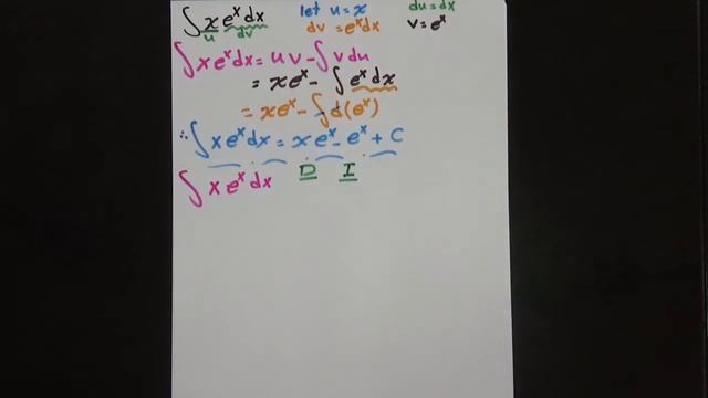 Integral of xe^x dx (The solution is in three ways)/ Integration By Parts التكامل بالتجزئة смотреть онлайн