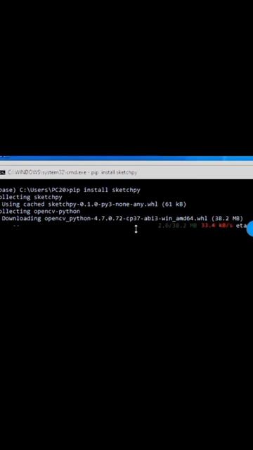 Anaconda with pip install sketchpy library #programming #python #technology #viral #youtuber смотреть онлайн