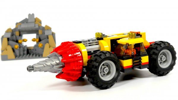 Собираем Буровая машина из конструктора лего - Lego City 60186 Mining Heavy Driller