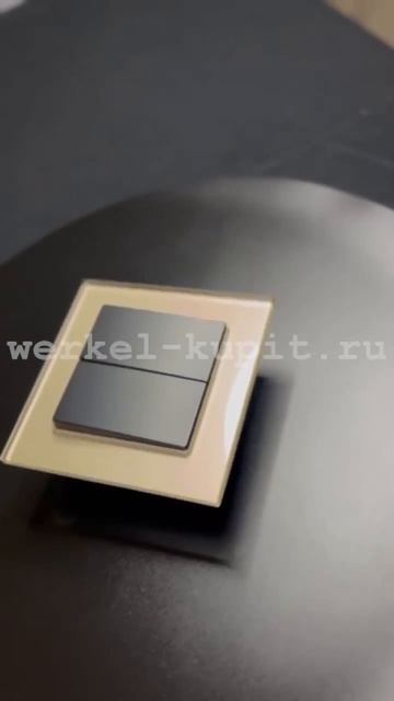 Рамка стекло Favorit шампань механизм 2 х клавишный, цвет черный матовый Werkel смотреть онлайн