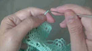 Салфетка «Мятная свежесть «.Часть 3.