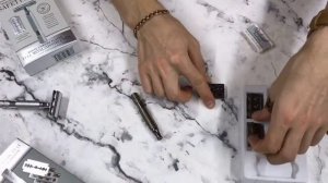 ОБЗОР Т-образная бритва Rockwell 6C, темный хром