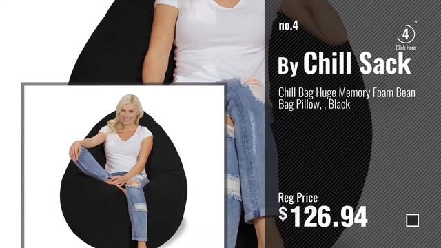 Top 10 Huge Bean Bag [2018]: Chill Sack Bean Bag Chair: Huge 5' Memory Foam Furniture Bag and Large смотреть онлайн