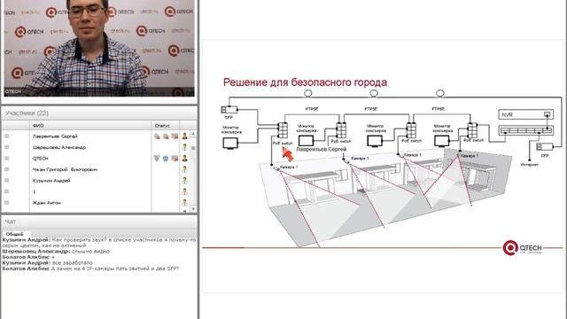 Вебинар Обзор систем видеонаблюдения QTECH 31 03 16