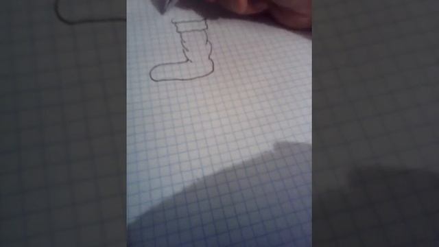 Как нарисовать носок со сладостями:3 смотреть онлайн