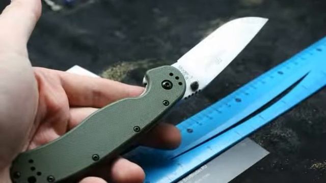 Популярный складной нож Ontario RAT-1 (Крыса) Stonewash ONT/8880GR смотреть онлайн