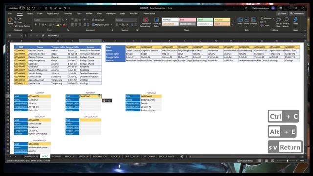 01. Tiba-Tiba Jago LOOKUP VLOOKUP HLOOKUP INDEX-MATCH UDF-XLOOKUP UDF-ZLOOKUP di Excel - FUNDAMENTA смотреть онлайн