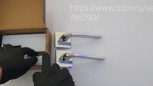 Palidore A521PC Ручка дверная межкомнатная на квадратной накладке смотреть онлайн