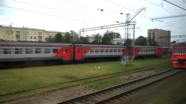 Поездка в электропоезде ЭР2К-930 смотреть онлайн