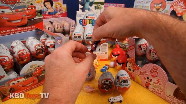 8 Surprise eggs Kinder Surprise Disney Pixar Cars 2 Disney Princess Hello Monsters University смотреть онлайн