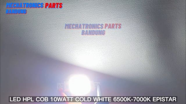 REVIEW LED HPL COB 10WATT 6500K-7000K COLD WHITE EPISTAR CW GEUNINE LAMPU SOROT MOTOR SUPER TERANG смотреть онлайн