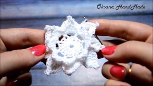 Цветок крючком Водяная Лилия. Мастер класс со схемой.