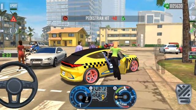 Taxi SIM 2020 | Mercedes Benz Concept EQA Electric Car Driving Miami City Android Gameplay смотреть онлайн