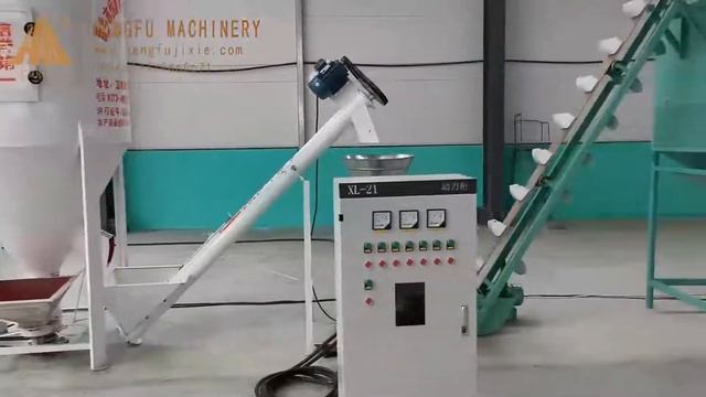 Маленькая линия производства (1т)корм.измельчение+смешиваться+гранклирование+ охлаждание+упаковки смотреть онлайн