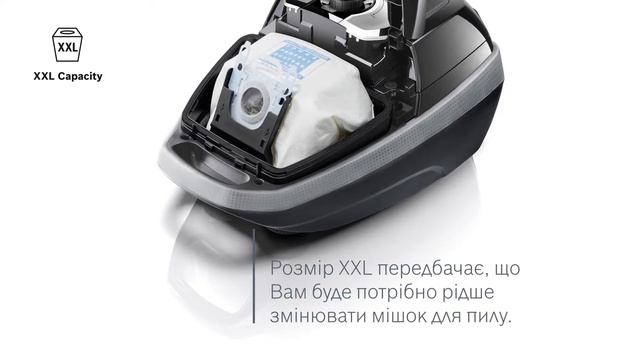 Розмір мішка XXL у пилососах Bosch смотреть онлайн