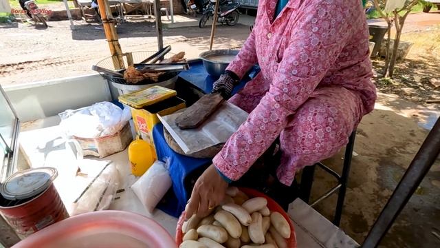 |Street food |Fried banana and Baked potato cake - The perfect street food смотреть онлайн