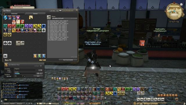 FFXIV: Stormblood Crafting 60-61 40 durability macro смотреть онлайн