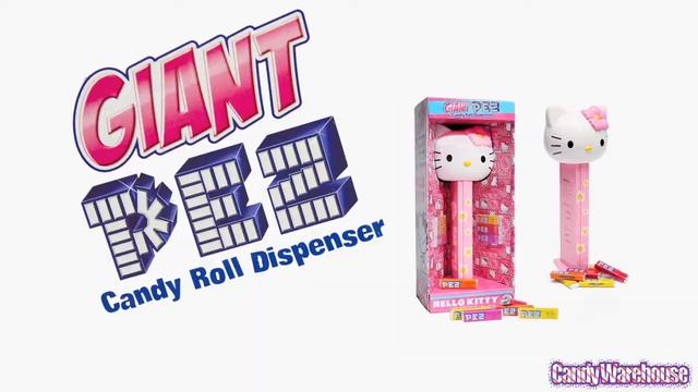 HELLO KITTY CANDY | Giant PEZ Candy Dispenser смотреть онлайн