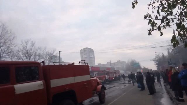 Пожар на Северном рынке в Одессе смотреть онлайн