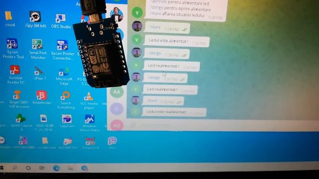 Control securizat ESP8266 cu aplicatia Telegram смотреть онлайн