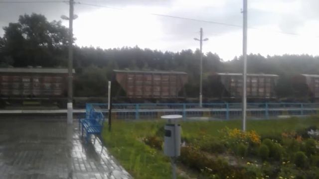 Обработка 2тэ10м с товарным составом прибыл на станцию Темный лес смотреть онлайн