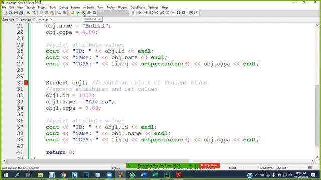 OOP(C++) | Lecture 7 | Introduction to OOP | ZOOM Live смотреть онлайн