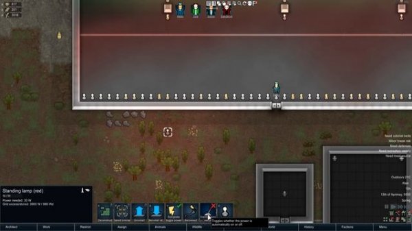 Auto Light Switch! Rimworld 1.0 Mod Showcase