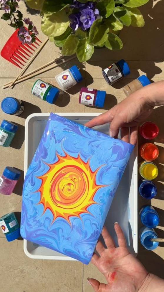 Солнце. Эбру шоу
Техника рисования на воде, эбру смотреть онлайн