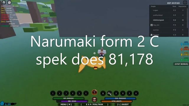 Baryon mode vs Narumaki 2nd form shindo life смотреть онлайн