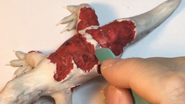 How To Make SCP 682 With Polymer Clay.