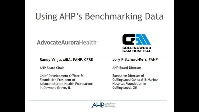Using AHP's Benchmarking Data смотреть онлайн
