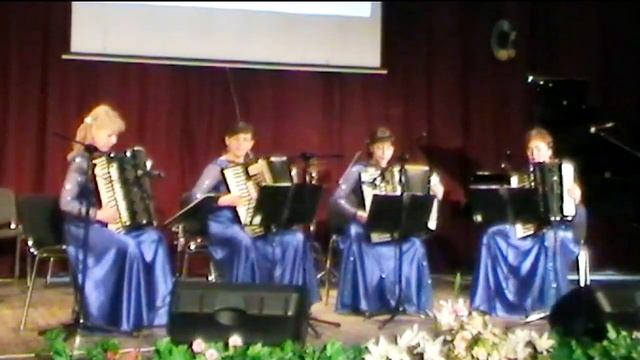 "Под небом Парижа"/"Sous le ciel de Paris" Accordion Quartet " Edelweiss"/" Квартет "Эдельвейс"