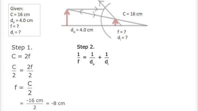 Convex mirror calculation смотреть онлайн