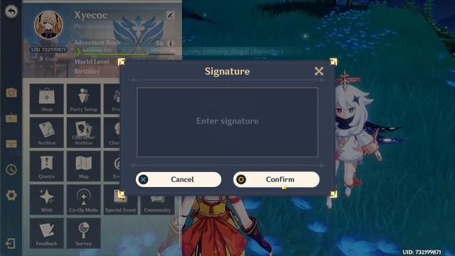 You can edit your signature in Genshin Impact again! смотреть онлайн