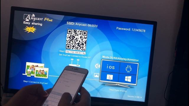 How to connect iPhone with Anycast m2 plus dongle смотреть онлайн