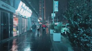 Снегопад в Нью-Йорке, 2025 год, Таймс-сквер, Нью-Йорк  Живописная прогулка по Нью-Йорку