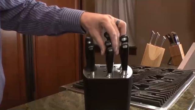 8 PC GOURMET LINE FORGED KNIFE BLOCK GERMAN FORGED STEEL by BergHOFF 1395081 90 смотреть онлайн