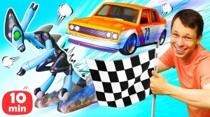 Бен 10 защищает лабораторию, супергерои спасают ферму!  Игры битвы в Автомастерской