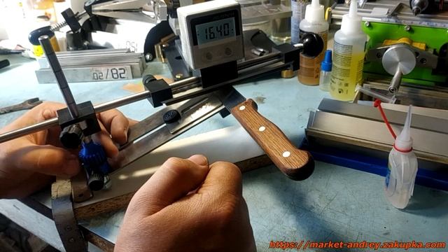 Работа нивелирующего 3D кольца, для точилки KosiM