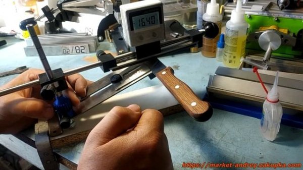 Работа нивелирующего 3D кольца, для точилки KosiM