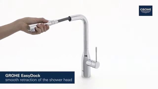 Смеситель с выдвижной лейкой GROHE ESSENCE 30270000 смотреть онлайн