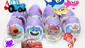 12 разных серий в сюрпризах Шоки Токи. Конфитрейд. Ми-Ми-Мишки, Акуленок, Синий трактор и др.