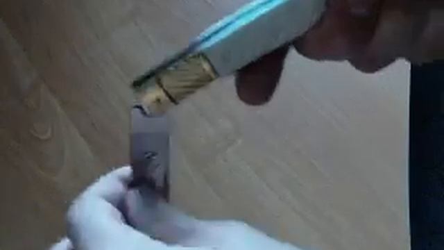 Складной нож с накладками из резной кости смотреть онлайн